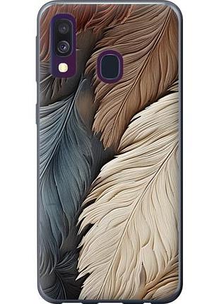 Чехол на samsung galaxy a40 2019 a405f листья в стиле бохо из пластика fch_0004011