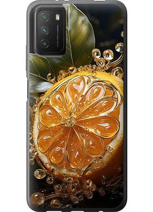 Чехол на xiaomi poco m3 лимон из силикона fch_0061186