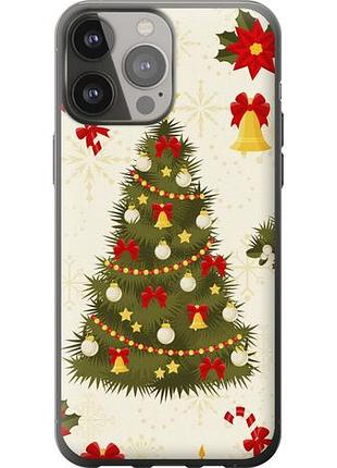 Чехол на iphone 13 pro max новогодняя елка из силикона fch_0007077