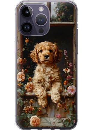 Чехол на iphone 14 pro max щенок cocker spaniel из силикона fch_0139625