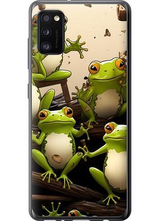 Чехол на samsung galaxy a41 a415f жабки из пластика fch_0026018