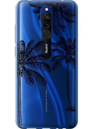 Чехол на xiaomi redmi 8 пальмы1 из пластика fch_0066721