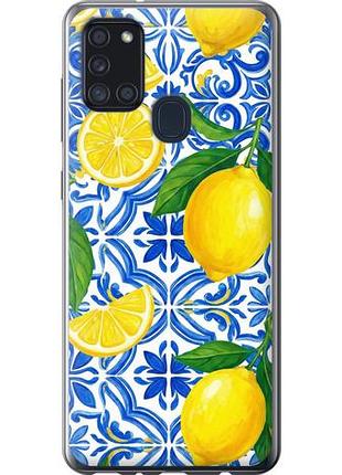 Чехол на samsung galaxy a21s a217f grocery girl italian summer из силикона fch_0148441