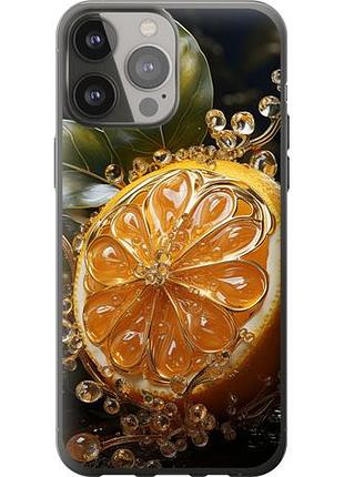 Чехол на iphone 13 pro max лимон из силикона fch_0034887