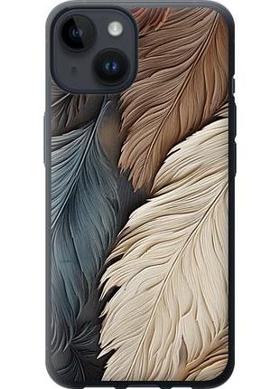 Чехол на iphone 14 листья в стиле бохо из силикона fch_0003970