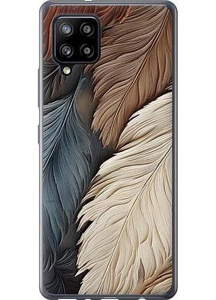Чехол на samsung galaxy a42 a426b листья в стиле бохо из силикона fch_0004014