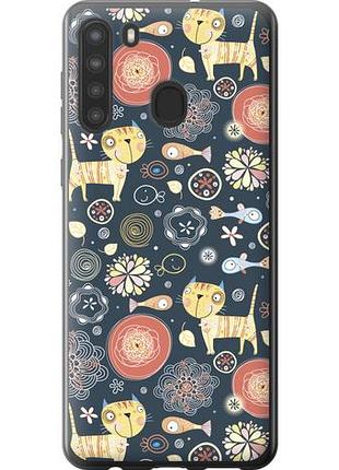 Чехол на samsung galaxy a21 котята из силикона fch_0068768