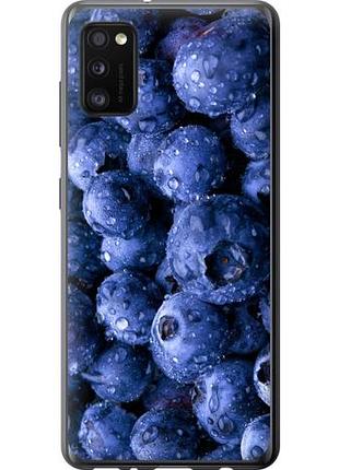 Чехол на samsung galaxy a41 a415f голубика из пластика fch_0042218