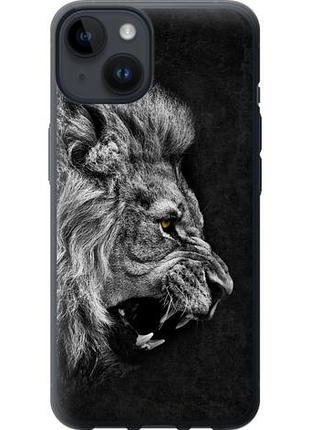 Чехол на iphone 14 лев из силикона fch_0010315