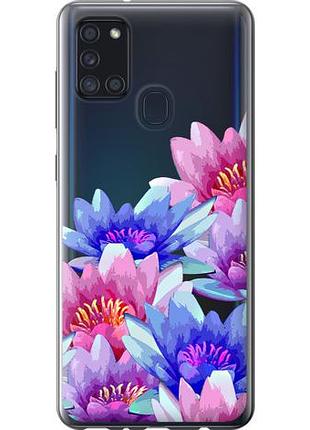 Чехол на samsung galaxy a21s a217f лотос из силикона fch_0130610