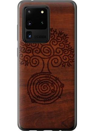 Чехол на samsung galaxy s20 ultra узор дерева из пластика fch_0111216