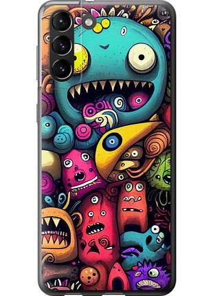 Чехол на samsung galaxy s21 plus cмешные монстры из силикона fch_0004669