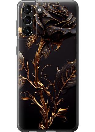 Чехол на samsung galaxy s21 plus роза 3 из силикона fch_0001429