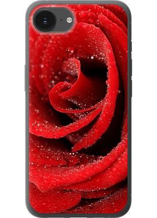 Чехол на iphone 16e красная роза из силикона fch_0147726