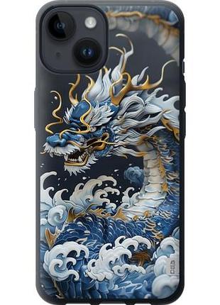 Чехол на iphone 14 водяной дракон из силикона fch_0140193