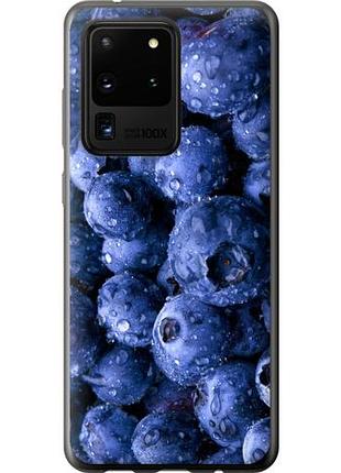 Чехол на samsung galaxy s20 ultra голубика из пластика fch_0042202