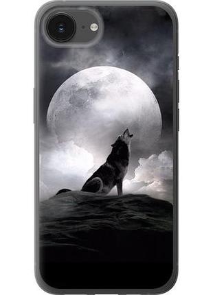 Чехол на iphone 16e воющий волк из силикона fch_0147915