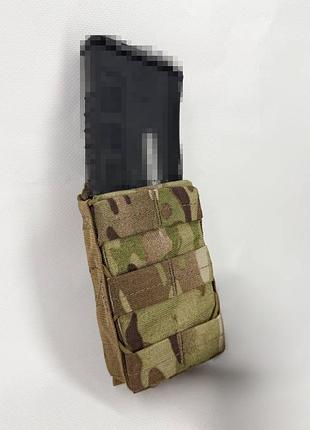 Подсумок для магазинов ак-74 fast mag одинарный открытый жесткий з пластиком мультикам cordura