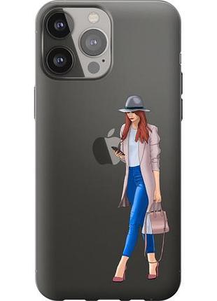 Чехол на iphone 13 pro max девушка 1 из силикона fch_0045552