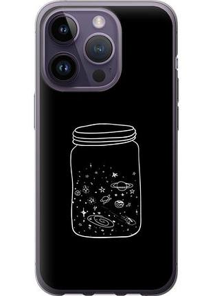 Чехол на iphone 14 pro космос в банке из силикона fch_0039212