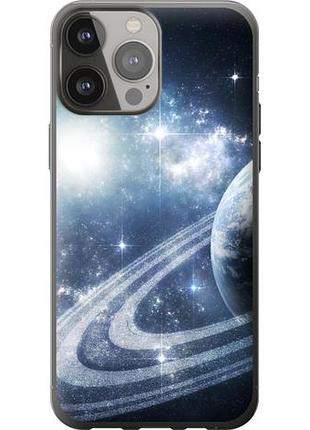Чехол на iphone 13 pro max кольца сатурна из силикона fch_0061105