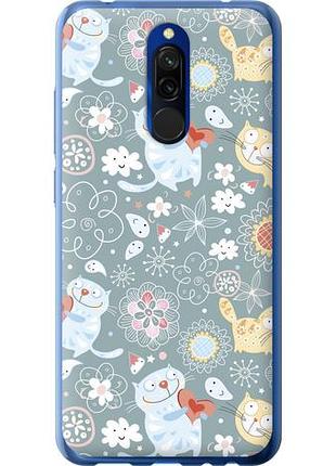 Чехол на xiaomi redmi 8 котята v3 из пластика fch_0055010