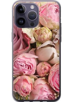 Чехол на iphone 14 pro max розы из силикона fch_0070345