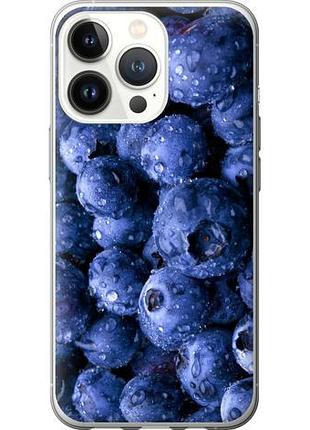 Чехол на iphone 13 pro голубика из силикона fch_0042186