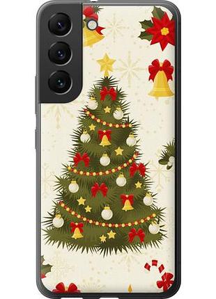 Чехол на samsung galaxy s22 новогодняя елка из силикона fch_0007071