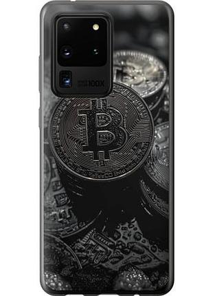 Чехол на samsung galaxy s20 ultra black bitcoin из силикона fch_0138553