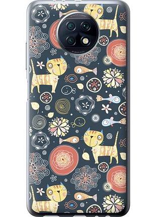 Чехол на xiaomi redmi note 9t котята из силикона fch_0068754