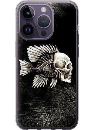 Чехол на iphone 14 pro рыбо-человек из силикона fch_0037862