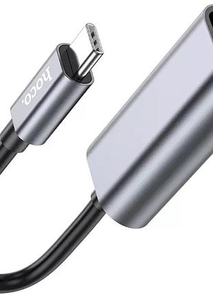 Перехідник type-c to vga для ноутбуків планшетів та смартфонів hoco ua2i type-c converter 0.15m сірий