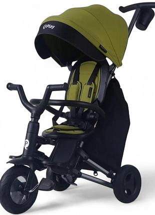 Складной трехколесный велосипед qplay nova plus military green