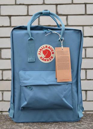 Бирюзовый рюкзак в стиле fjallraven kanken classic, бирюзовый канкен