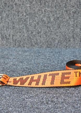 Ремень в стиле off-white желтый