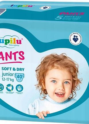 Подгузники-трусики lupilu soft & dry 5 (12-17 кг) 40 шт