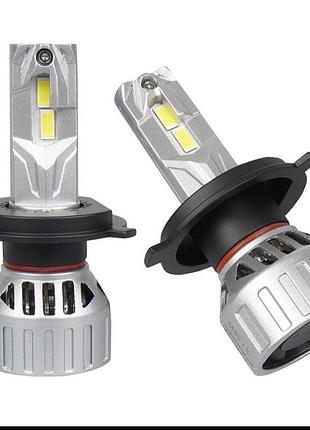 Штатные led лампы h4 светодиодные sigma x1 h4 яркости света 100w 5000k белый 12v canbus ближний далекий