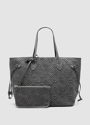 💎 louis vuitton neverfull mm denim monogram