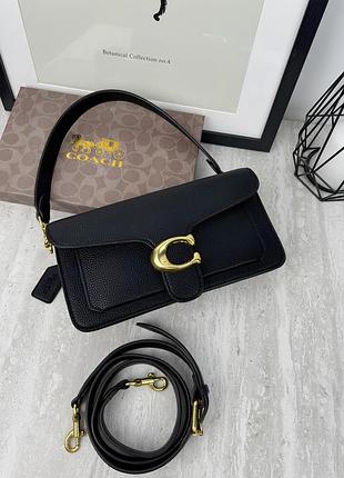 Сумочка из кожи женская coach брендовая сумка кожаная классическая коуч деловая сумка для девушки через плечо