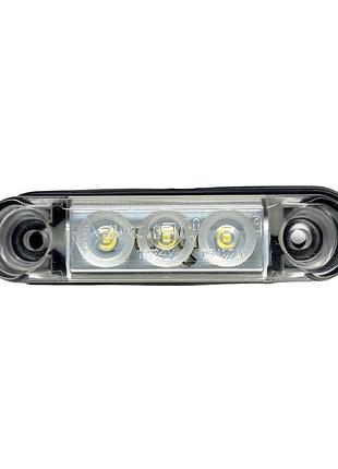 Габаритний ліхтар 12-24v led 3 horpol білий