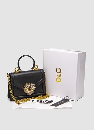 Брендовая кожаная сумочка для девушки dolce gabbana через плече маленькая сумка женская из кожы дольче габбана городская