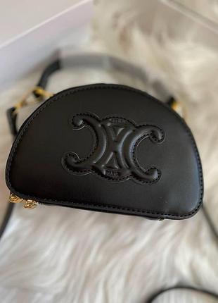Маленькая брендовая сумка селин женская мини сумочка celine городская кожаная для девушки через плечо