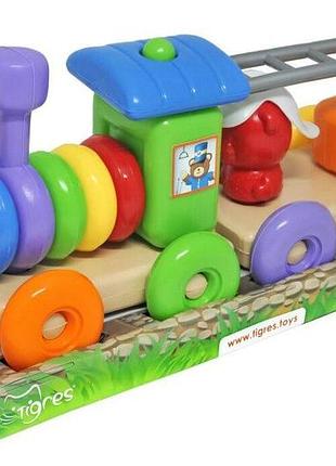 Развивающая игрушка tigres 39771 funny train 23 элемента