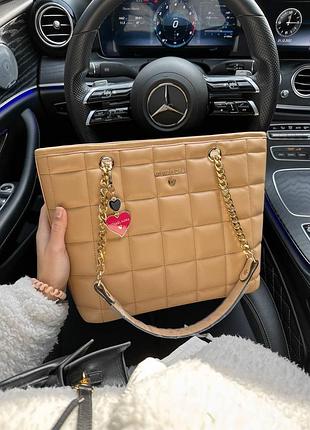 Кожаный брендовый шопер майкл корс городской женский шопер michael kors сумка для девушки на плече мишель корс