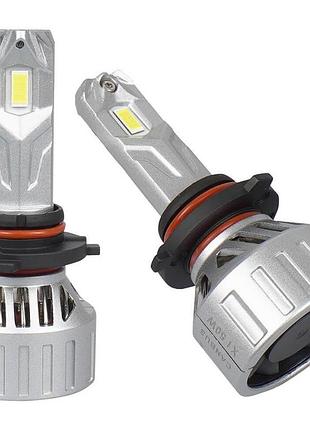 Штатные led лампы hb3/hb4 светодиодные sigma x1 яркости света 100w 5000k 12000lm 12v canbus