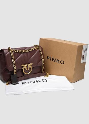 Сумка pinko міська шкіряна для дівчини через плече маленька жіноча сумочка пінко брендова