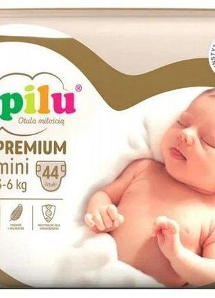 Подгузники lupilu рremium mini 2 (3-6 кг) 44 шт