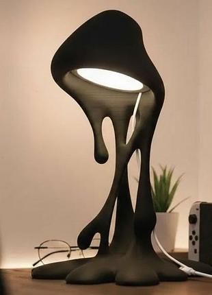 Настільна лампа нічник melting lamp (лампа, що стікає) 10.5х14.5х20 см, інтер'єрний світильник патьоки