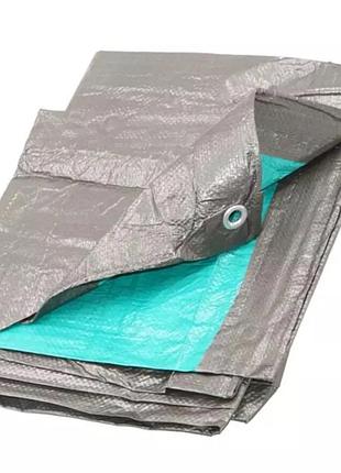 Тент 100г/м2 4*6м "grey" тарпаулиновый тент от дождя